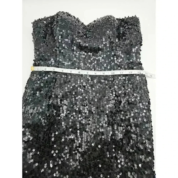 Women's Black Sequin and Ruffle Mermaid Gown Prom/Homecoming - Picture 10 of 16
